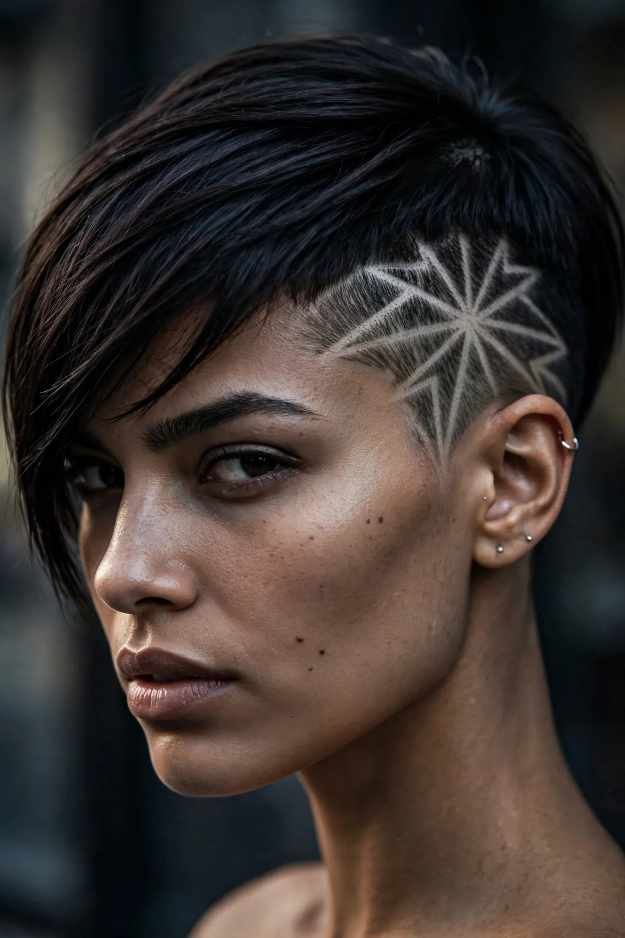 Undercut Pixie with Side Design