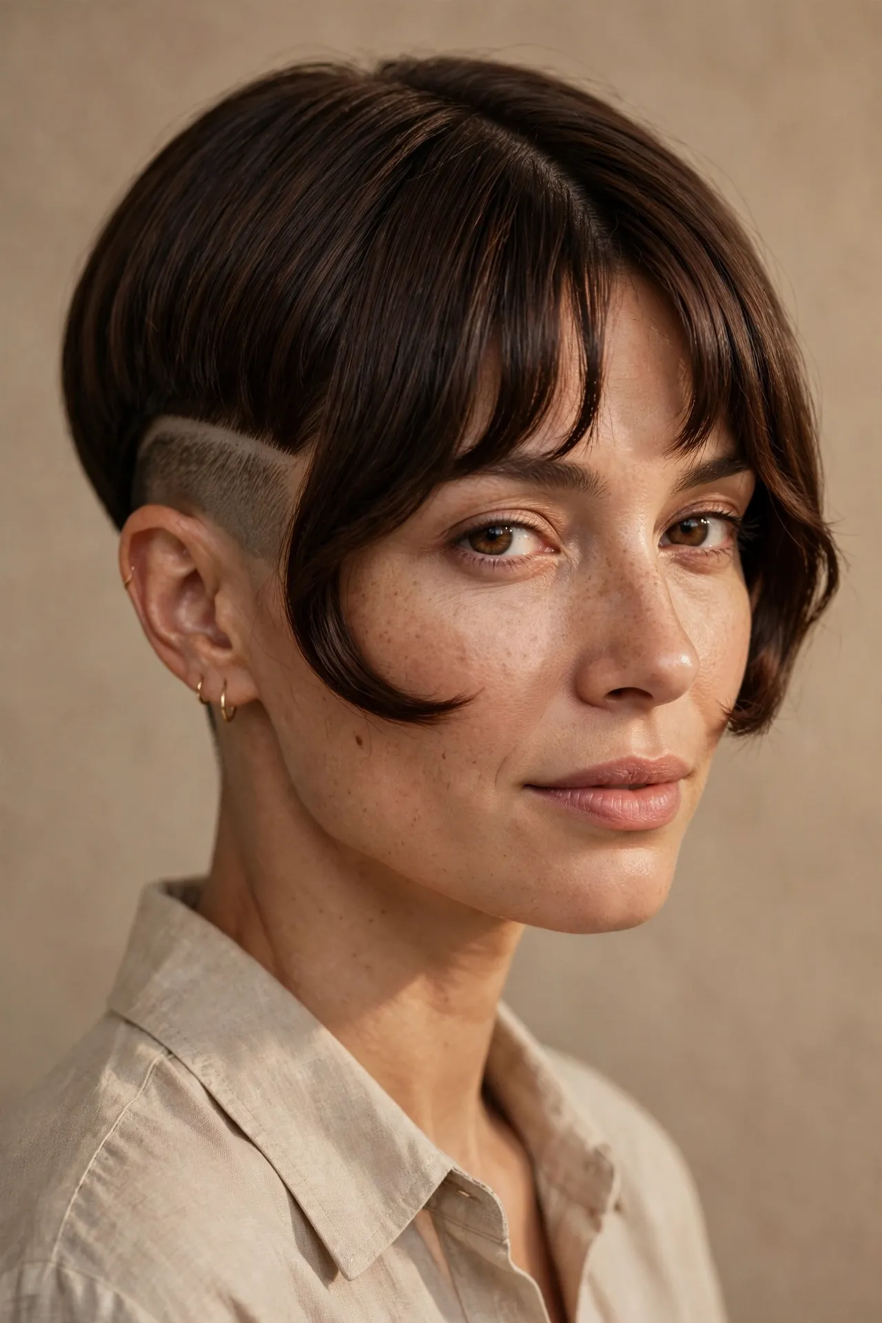 Undercut Pixie with Curtain Fringe