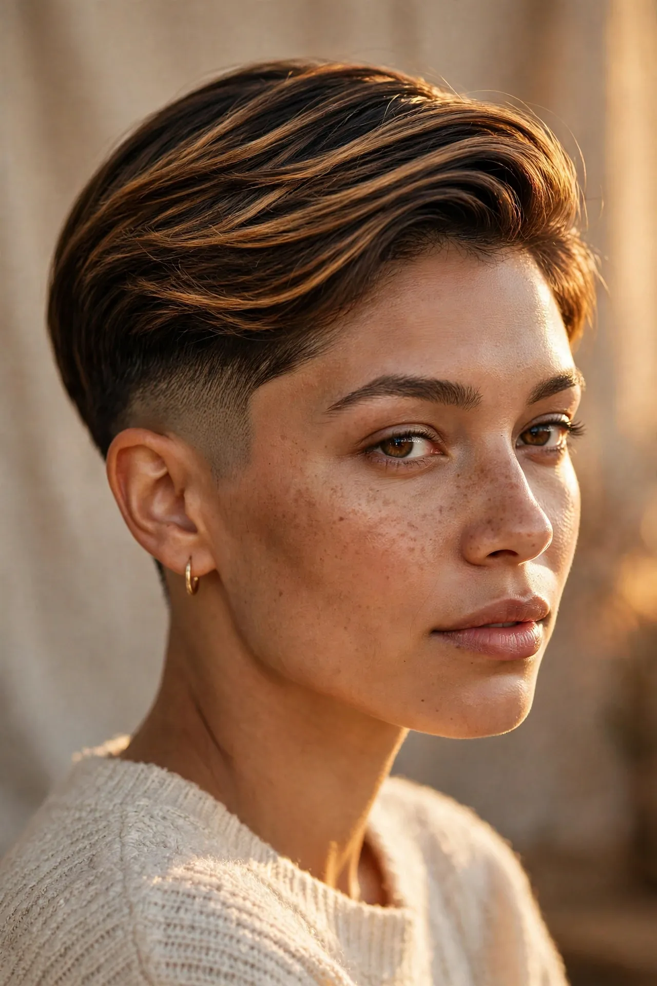 Undercut Pixie with Balayage